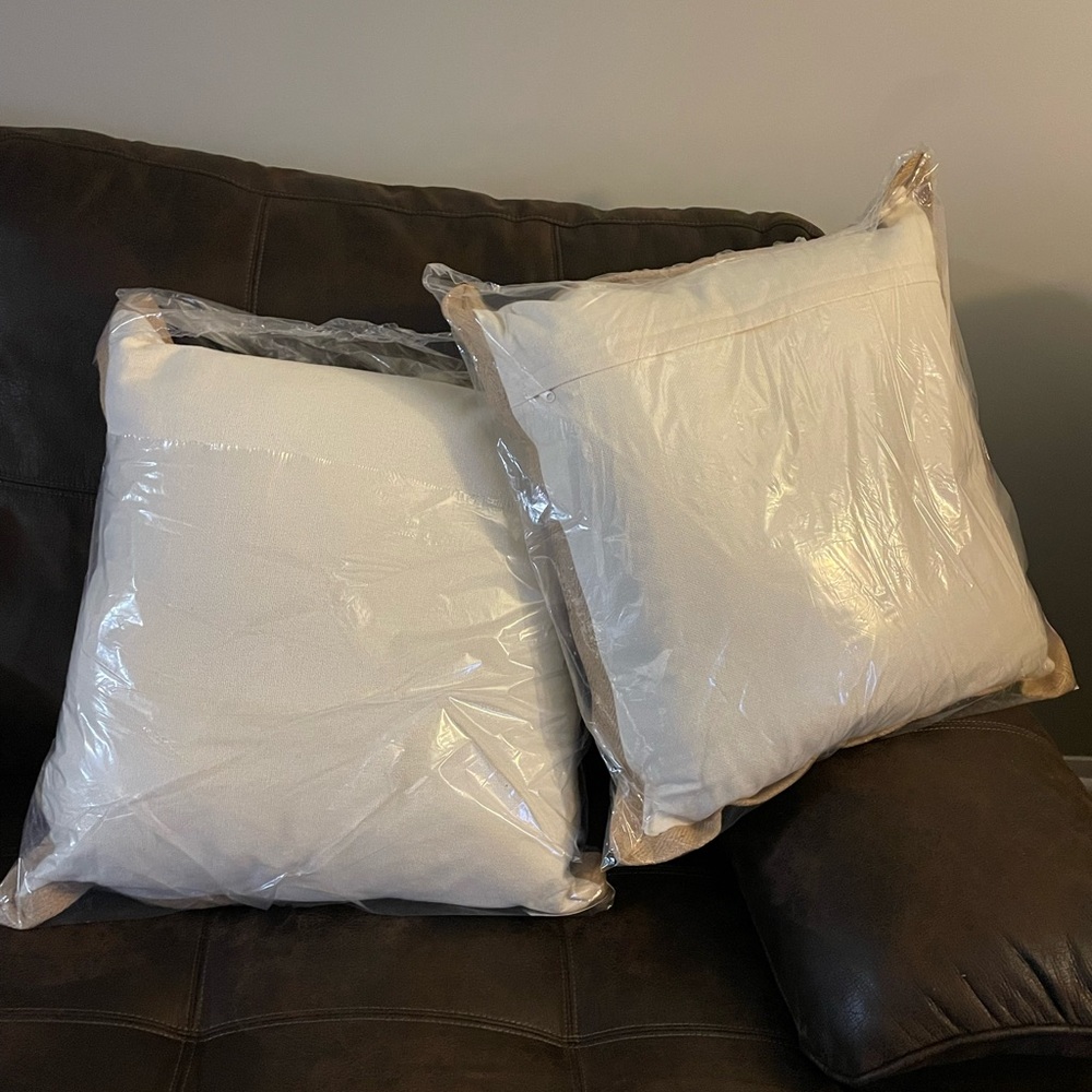 22x22 Natural Stone Color Pillows